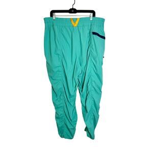 R.E.I Co-Op Outdoor Afro Women Trail Hiking Pants Teal 20W Plus Nylon Gorpcore